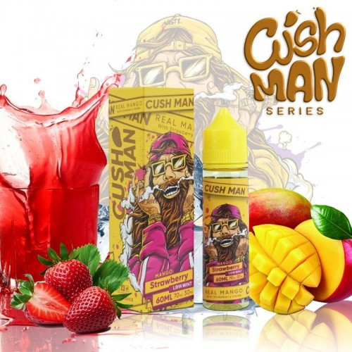 نكهة فيب كاش مان مانجو و فراولة MANGO STRAWBERRY BY CUSH MAN 60ML 6mg