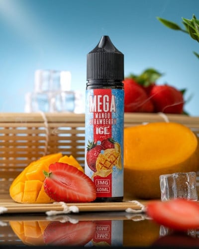 نكهة فيب مانجو فراولة ايس من ميجا Mega Mango Strawberry Ice VAPE