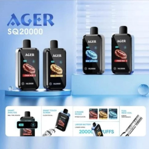 سحبة أجير اس كيو 20MG 20000 سحبة - AGER SQ 20000 PUFFS