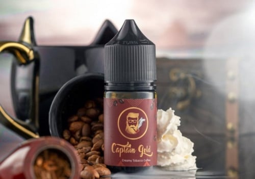 نكهة كابتن قولد توباكو قهوة سولت Captain Gold Creamy Tobacco Coffee