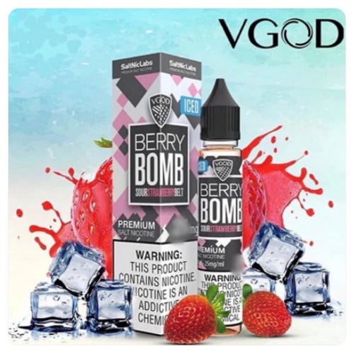 نكهة فيقود فراولة ايس - VGOD Berry Bomb ICED - Salt Nicotine