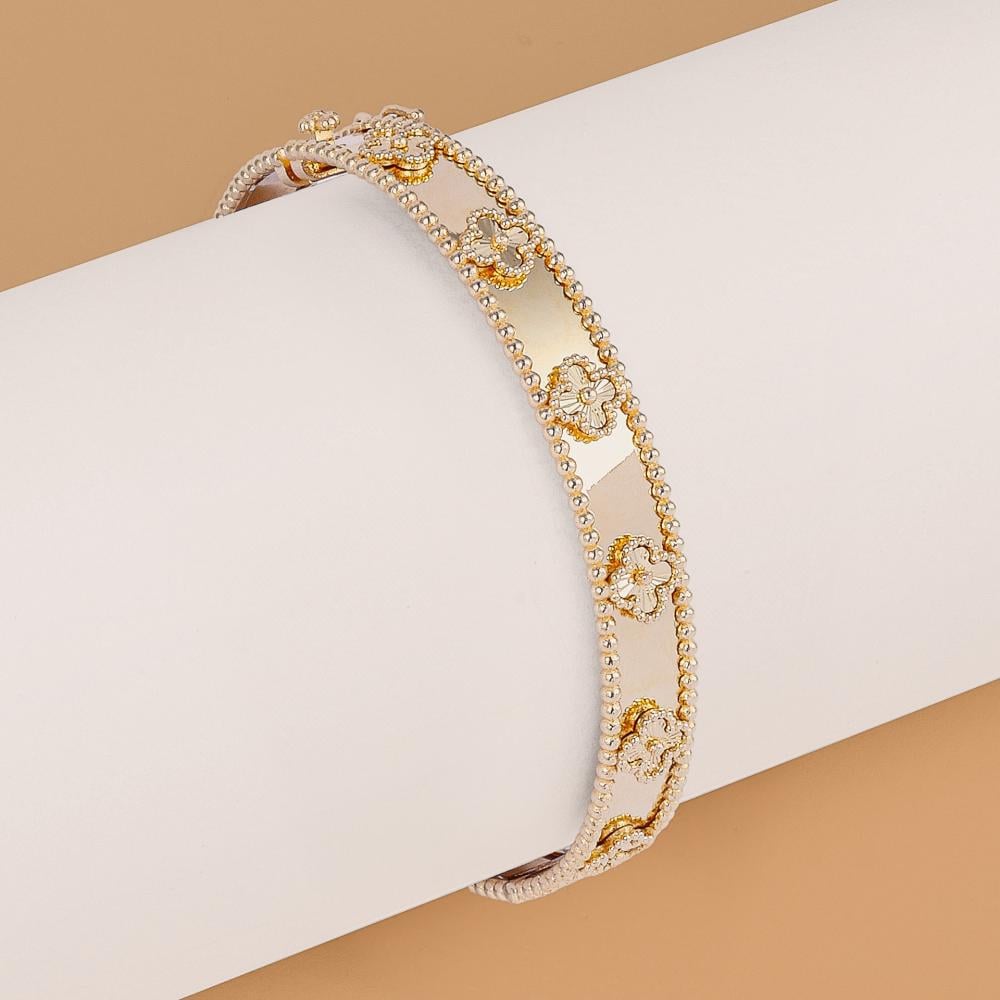 سوارة ذهب عيار 18 فان كليف بتصميم أنيق متجر تيارا للذهب والمجوهرات