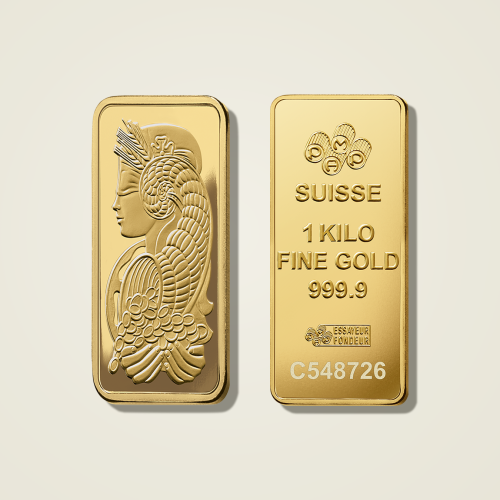 سبيكة ذهب بامب سويس 1000 جرام عيار 24 قيراط