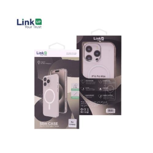 كفر نحيف شفاف سلم للايفون مع ماج سيف من Link UP