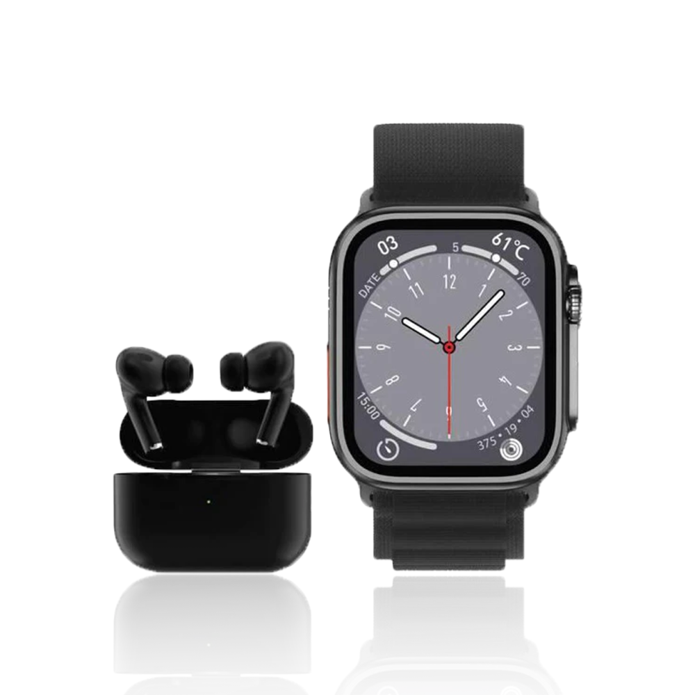 جرين ليون 1 في 2 ساعة الترا 49 + سماعة ايربود برو GREEN Lion 2 iN 1