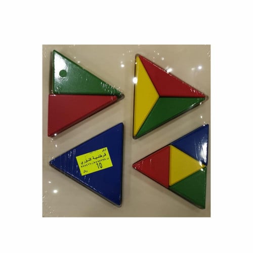 وسيلة تعليم الكسور خشب سميكة 15 × 15 سم