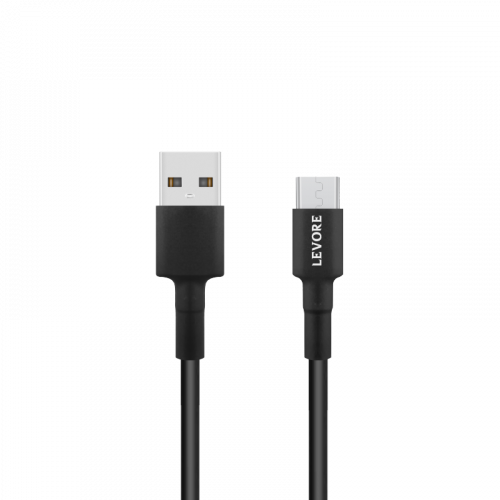 كيبل ليفوري USB-A to Micro USB بطول 1 متر - أسود