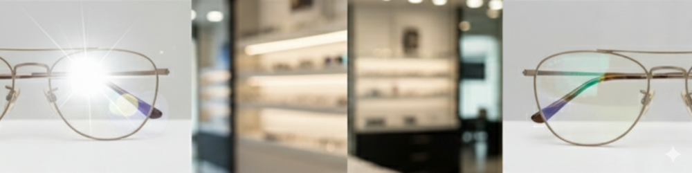 الفرق بين العدسات العادية والمضادة للانعكاس