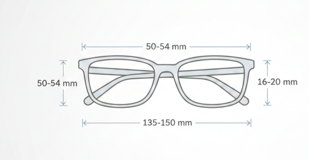 دليل اختيار مقاس النظارة الصحيح