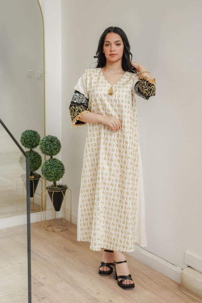 جلابية كويتي نقش