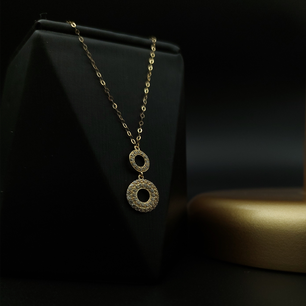 سلسال دائري ذهبي