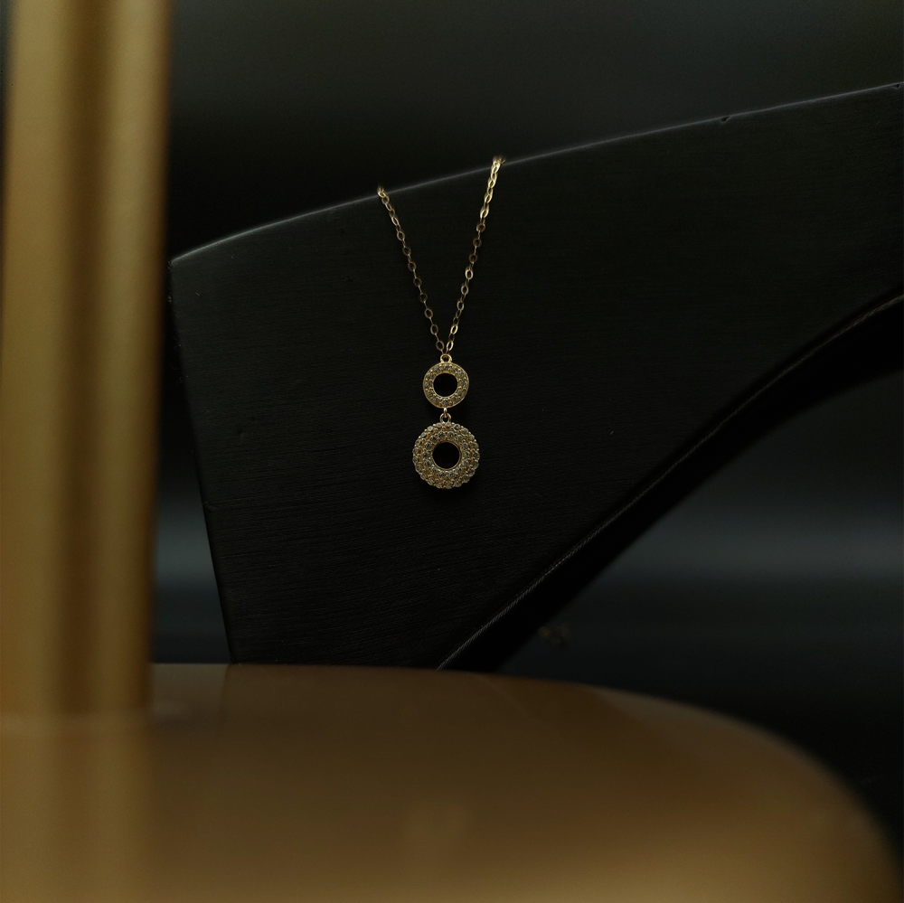 سلسال دائري ذهبي