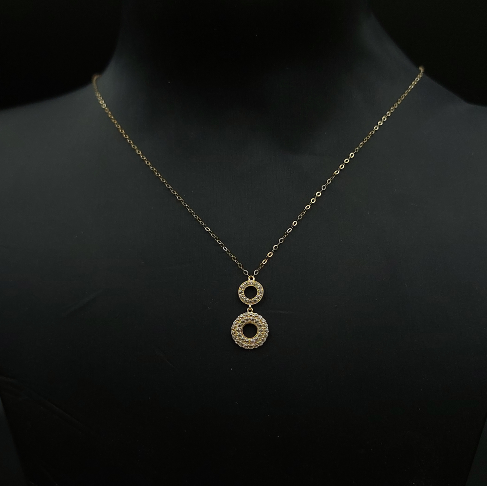 سلسال دائري ذهبي