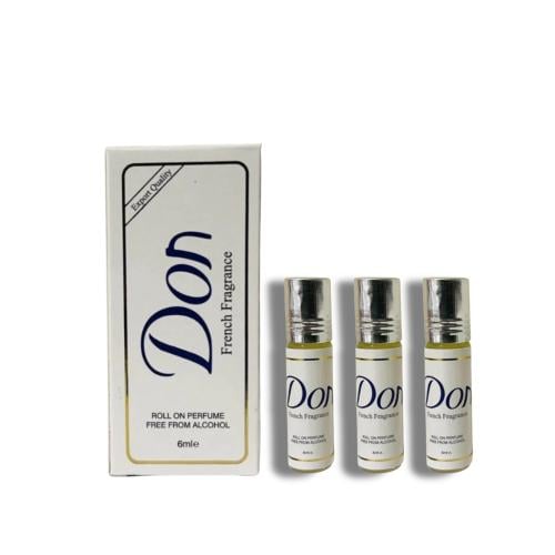 3 حبات عطر دون رول خالي من الكحول 6 ملي Don