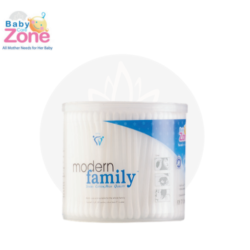 قطن أذان 300عود Baby Zone بلاستيك Family