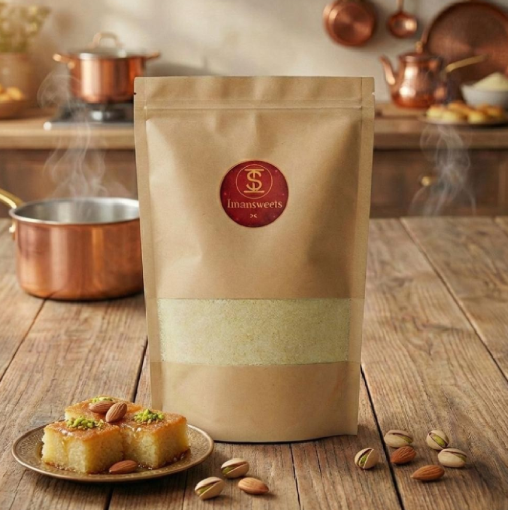 أفضل خليط بسبوسة جاهز لطعم بيتي شهي ونتيجة مضمونة