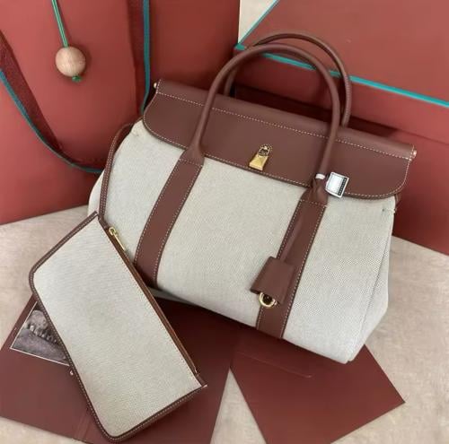Brown and White