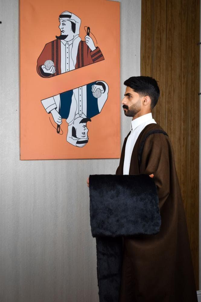 بشت شتوي رجالي لون عودي متجر فرح