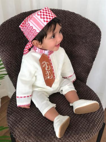 طقم العيد 3 قطع دلعي طفلك-متجر فرح