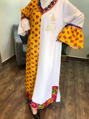جلابية رمضان نسائي برتقالي