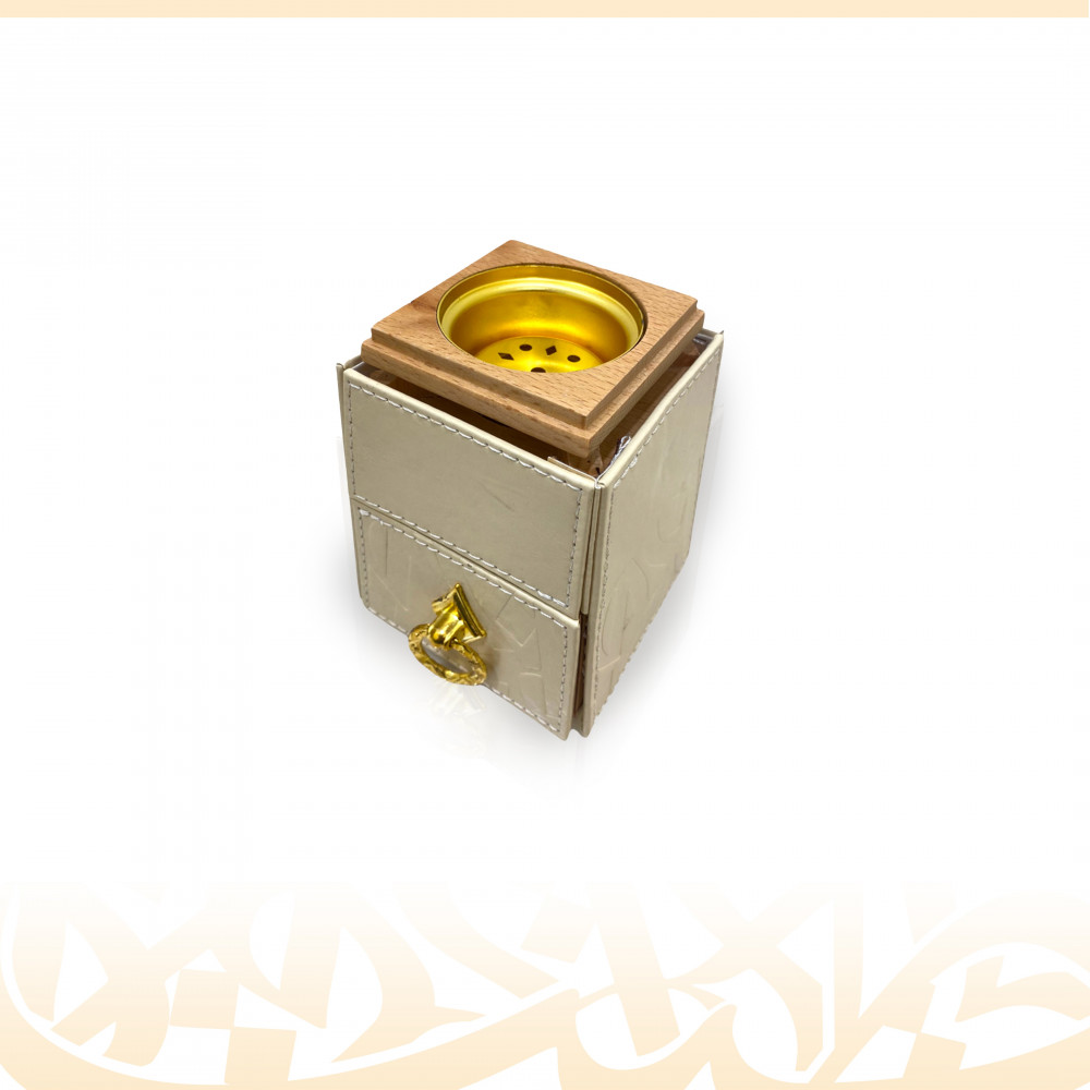مبخرة جلدية (بيج)
