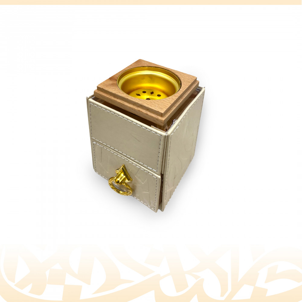 مبخرة جلدية (بيج)