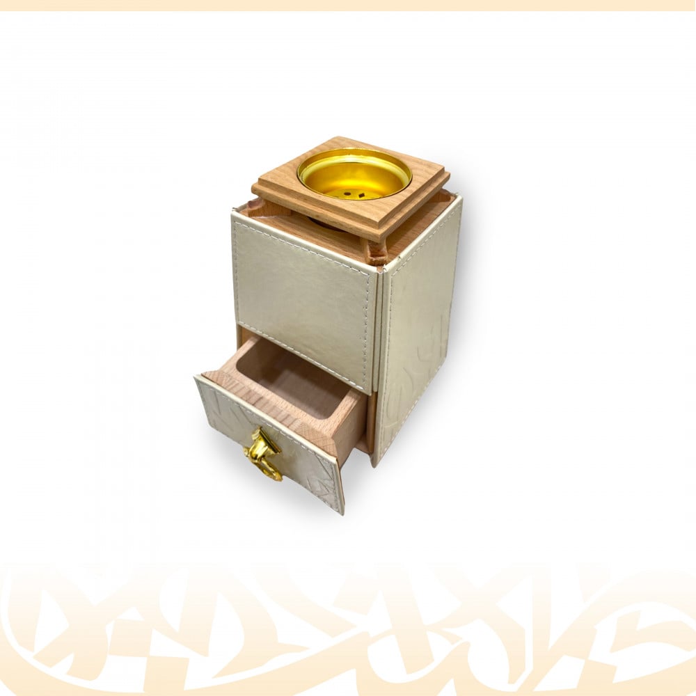 مبخرة جلدية (بيج)