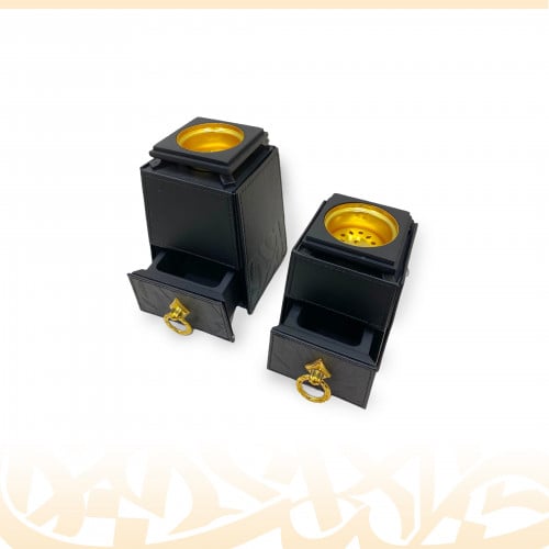 مبخرة جلدية (أسود)
