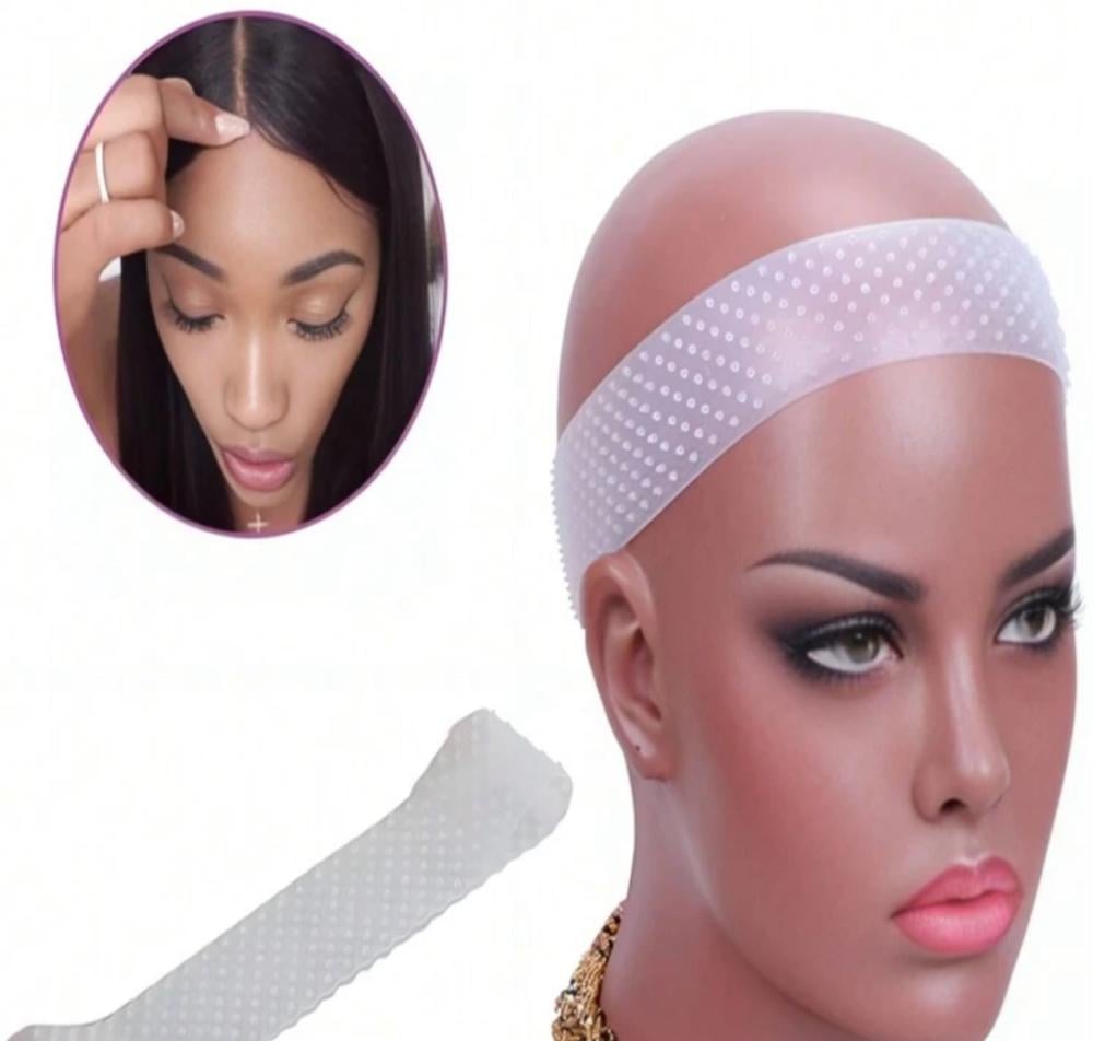 طوق سيليكون لون لحمي لتثبيت الباروكة