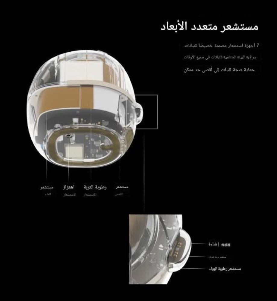 حوض زراعه ذكي تفاعلي بمستشعرات