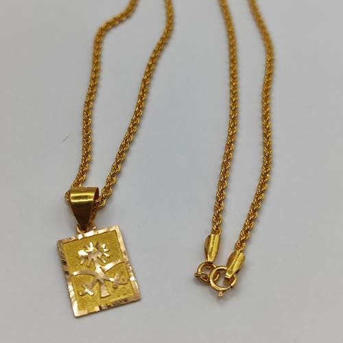 Necklace 20 inches 21k