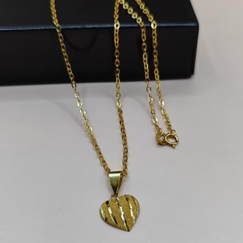 Necklace with pendant 18 Inches 18k