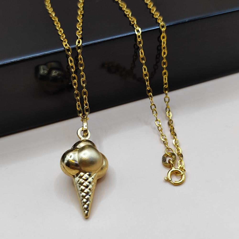Necklace with pendant 18 Inches 18k