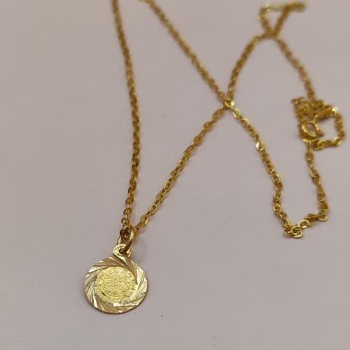 Necklace with pendant 18 Inches 18k