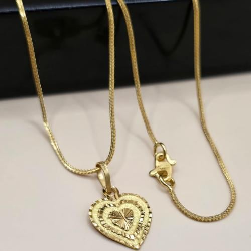 Necklace w pendant 20 inches 21k