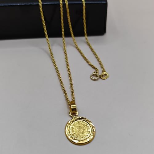 Necklace 18k 18 Inches with pendant 21k
