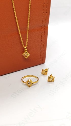 Set 21k with necklace 18k