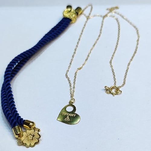 Necklace with pendant 16 inches 18 k