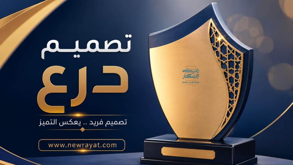 تصميم درع  تكريم من راية الابتكار