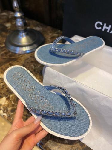 Chanel Denim Slipper