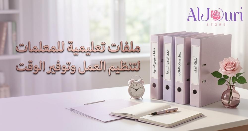 ملفات تعليمية للمعلمات لتنظيم العمل وتوفير الوقت