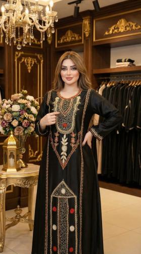 جلابية فخمة تطريز يدوي