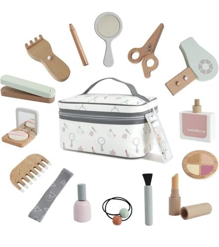 Girls Wooden Makeup Bag