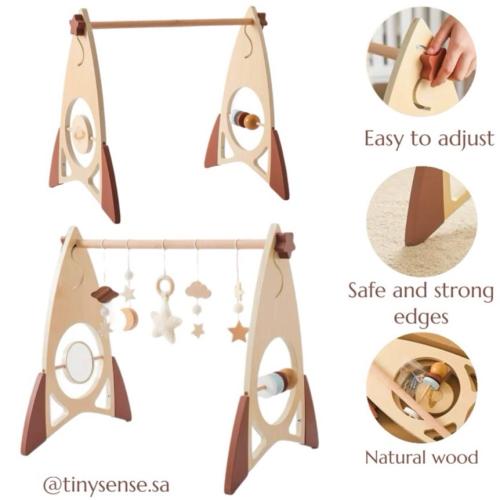 Wooden Baby Gym – Rocket Design