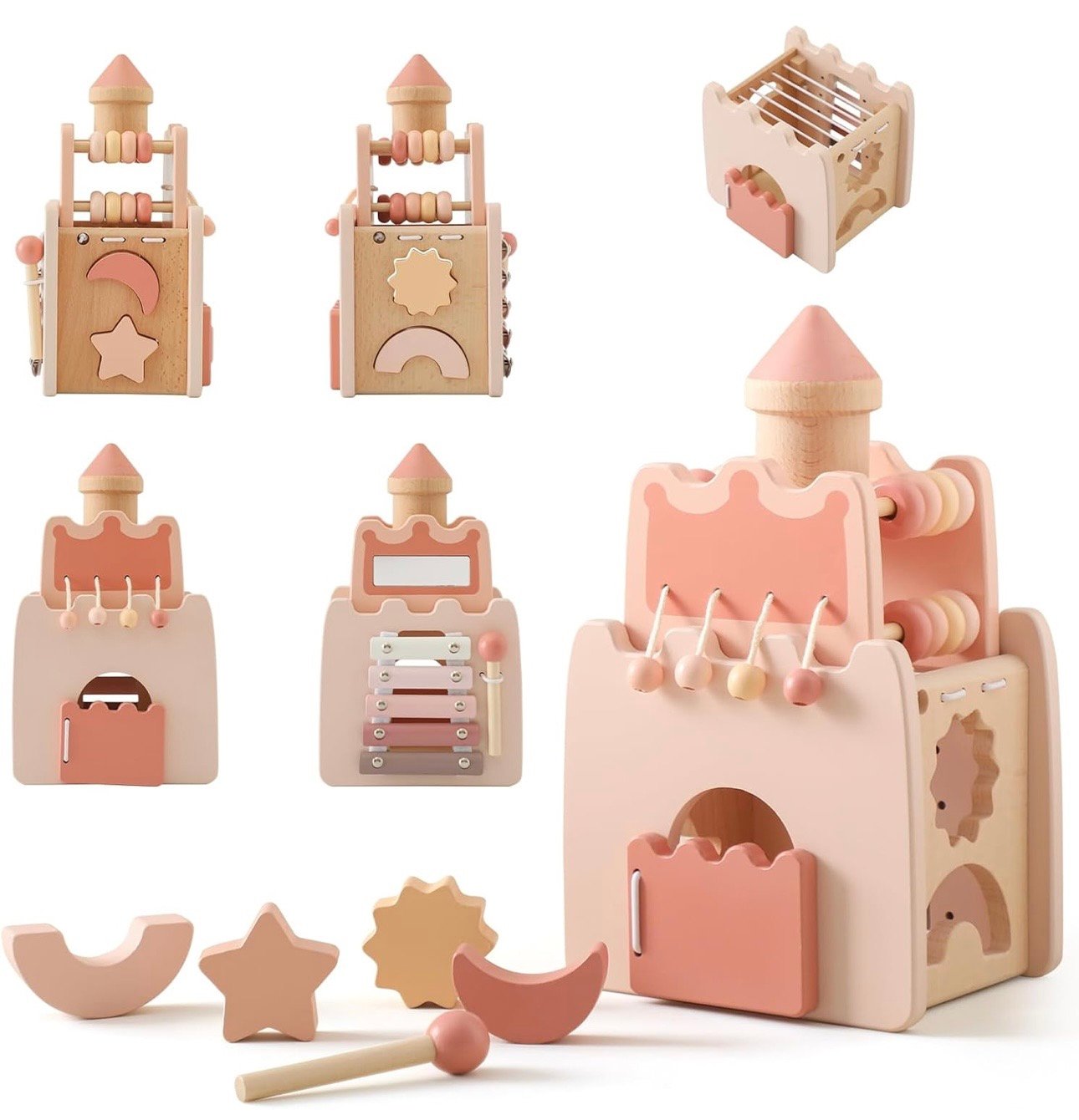Multi-Activity Wooden Castle