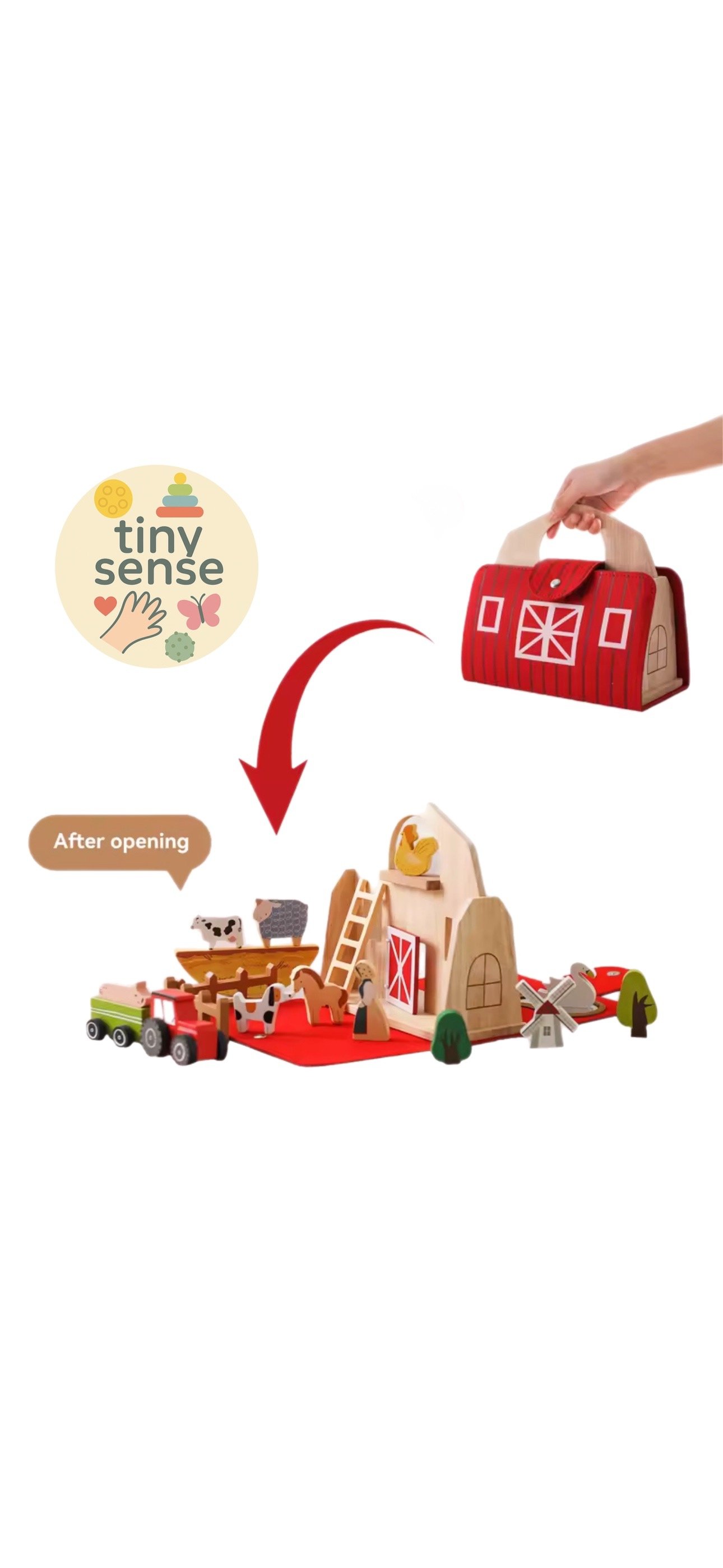 Kid Building Blocks Farm Theme Animal