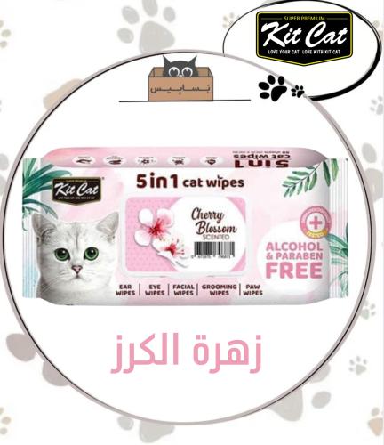 كت كات مناديل 5 في 1 برائحة زهرة الكرز 80 منديل