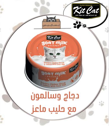 كت كات دجاج وسالمون مع حليب الماعز 70g