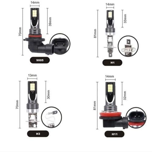 مصباح ضوء ضباب ليد للسيارة CSP Led 12 H1 H3 H11 12...