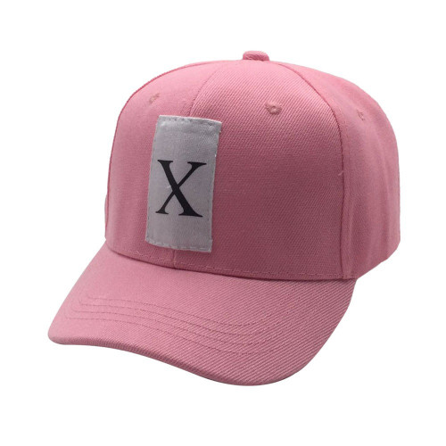 كاب حرف X وردي (بمبي ) مقوس